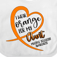 thumbnail image 4 of Inktastic I Wear Orange for My Aunt Multiple Sclerosis Awareness Boys or Girls Baby Bib, 4 of 4
