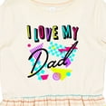 thumbnail image 4 of Inktastic I Love My Dad 80s Retro Style Girls Toddler Dress, 4 of 5