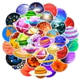 thumbnail image 2 of Pegatinas Space Universe Planet de vinilo impermeables, 50 unidades, 2 of 4