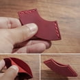 thumbnail image 3 of Fan Shaped Page Marker PU Leather Bookmarks Simple Book Markers for Reading, 3 of 11
