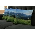 thumbnail image 2 of Ambesonne Mountain Throw Pillow Cover 4 Pack, Diablo Lake Dandelions, 18", Sky Blue and Green, 2 of 6