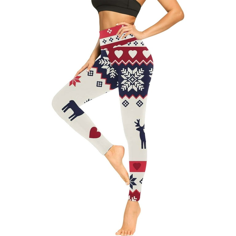 RYDCOT Christmas Leggings for Women Clearance High Waisted Christmas  Holiday Print Leggings for Women Yoga Workout Pants Long Pants Sale or  Clearance