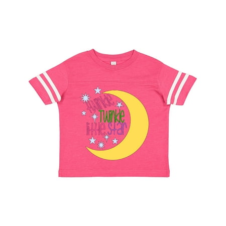 

Inktastic Twinkle Twinkle Little Star with Yellow Moon Gift Toddler Boy or Toddler Girl T-Shirt