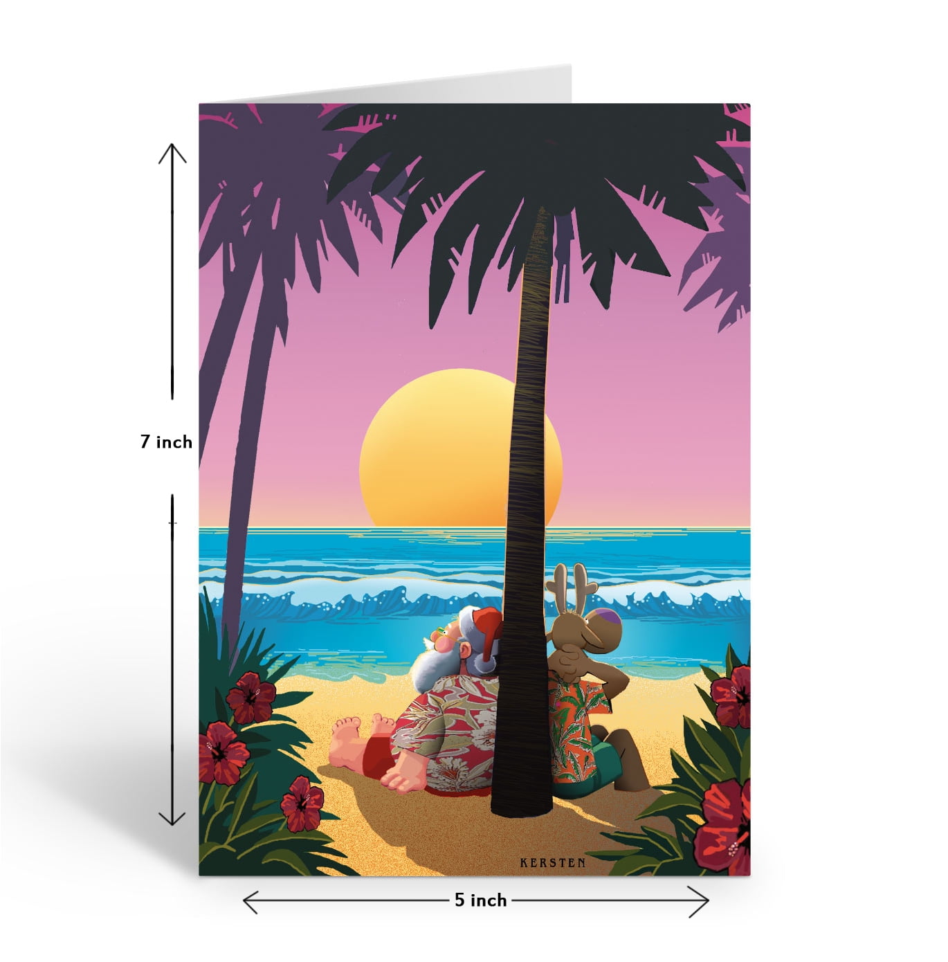 Beach 2024 christmas cards