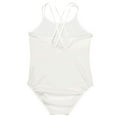 thumbnail image 5 of Miaeowve Kids Girls Sleeveless Crisscross Gymnastics Leotard Ballet Leotard Dance Costume Camisole Ivory 3XL, 5 of 6