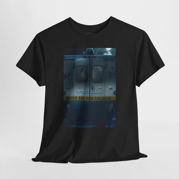 Ice Cream Man 2026 Retro Movie Poster Horror Unisex Graphic T-Shirt
