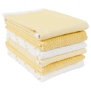KAF Home Ayesha Curry Mixed Kitchen Towel Set | Set of 6 Terry Towels | Perfect for Spills, Drying Dishes, and Cooking (Yellow)