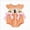 D172-Orange, variant on 12-18 Months Newborn Baby Girl Halloween Outfit Bubble Romper Short Sleeve Jumpsuit Infant Cute Clothes Purple