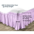 thumbnail image 3 of SGI Bedding 21 Inch Wrap Around Bedskirt | Microfiber Wrap Around Bed Skirt | Fade-Resistant, Wrinkle-free, Anti-static, Decorative, Extra Storage Space, Clutter-Free | Alberta King, Lilac, 3 of 8
