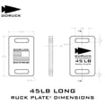 thumbnail image 3 of Placa pesada GORUCK de 20,41 kg (de largo) para chaleco, 3 of 7