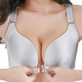 thumbnail image 1 of Saient Women Sexy Push Up Bra Front Closure Butterfly Brassiere Plus Size Seamless Underwear, 1 of 5