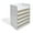 White, variant on TRU RED Side Load Stackable Plastic Letter Tray Black(TR55329)