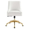 thumbnail image 5 of Modway Discern Performance Velvet Office Chair in White, 5 of 7