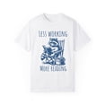 thumbnail image 2 of Unisex Less Working More Reading Funny Raccoon Comfort Colors Shirt, 2 of 8