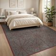 thumbnail image 3 of ODIKA 8'x10' Washable Area Rug Web With Interlocking Strands And Spotted Accents Spider Flowing Dynamic for Dining Room, Large Office, Lounge, Non-Slip Chair-Friendly Mat, 3 of 7
