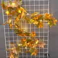 thumbnail image 4 of Cadena de lámpara Simulación de hojas de arce lámpara de alambre de cobre guirnalda decorativa de Acción de Gracias adornos de otoño lámpara colgante de 2m Romacci Cadena de lámpara, 4 of 5