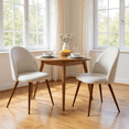 thumbnail image 1 of Homy Casa 2 Piece Fabric Dining Chairs with Thick Cushion and Adjustable Feet for Kitchen or Apartment, 1 of 9