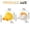White+orange, variant on Toothbrush Holder And Shower Wall Mount Adhesive Cute Corgi Tail Toothbrush Stand For Bathroom Non Punch Sticky Hook For Organization