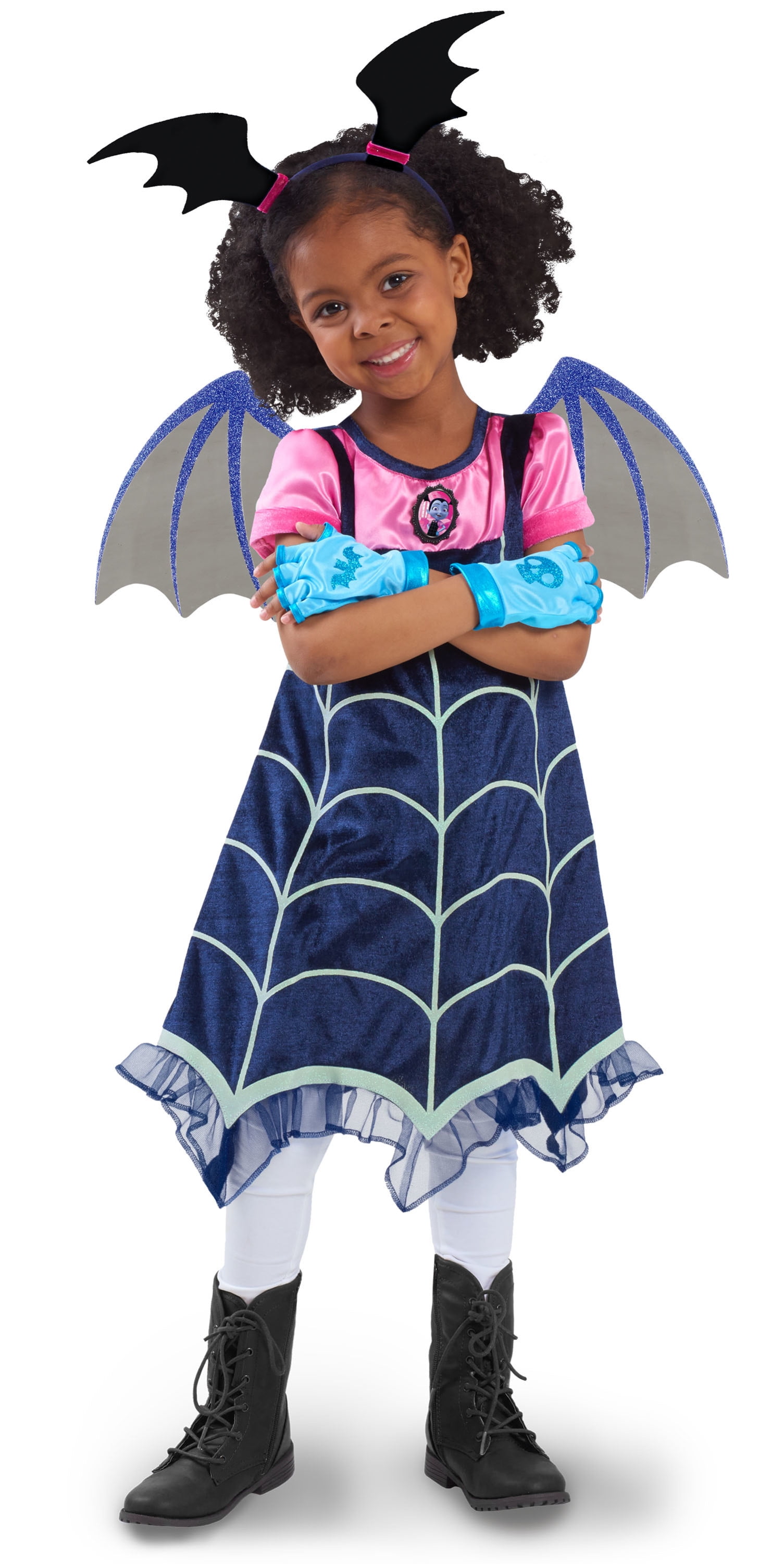 Vampirina Vee Purple Girl Vampire Mascot Costumes ADS Party Fancy Dress Clothing 