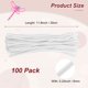 thumbnail image 3 of Uxcell 100-Pack Limpiapipas para Manualidades, 11.8" Varillas de Chenille para Arte/Festivales Ramo/Manualidades/Christmas/Proyectos DIY [Blanco], 3 of 7