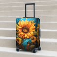 thumbnail image 5 of Deep Yellow Colorful Sunflower Luggage Cover Anti Scratch, Elastic Suitcase Protector Suitcase Covers for Luggage Fits 18-32 Inch Luggage, 5 of 5