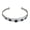 Navy Blue, variant on Gorgeous Navy Blue Crystal Art Deco Floral Cuff Bracelet
