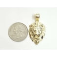 thumbnail image 2 of 10k yellow Gold lion head face leo zodiac Pendant charm fine gift jewelry 3.7g, 2 of 11