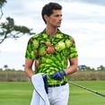 thumbnail image 3 of Gukieu Cactus And Succulents Print Men's Quick-drying POLO Shirt, Button-down Summer T-shirt, Suitable for Work and Outdoor Activities-4X-Large, 3 of 6