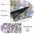 thumbnail image 6 of Round Rug 7Ft Washable Non-Slip, Blue Purple Gnomes Circle Area Rugs for Living Room Bedroom, Spring Hydrangea Flower Leaf Pink Plaid Indoor Floor Mats Carpet Runner for Home Decor Aesthetic, 6 of 8