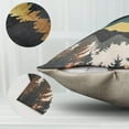 thumbnail image 4 of Mountain Throw Pillow Covers,Tree Pillow Cover Decorative Pillows Nature,Yellow Blue Black Camping Pillow Covers 18X18 Set of 2 Linen for Couch Sofa Cabin Decor Forest Pillow Case,Pillow Mountains, 4 of 5