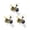 Yellow, variant on JWZZYD 3 Pack Solar Bumble Bee Garden Lights, Metal & Glass Hanging Bee Decor with LED, Waterproof Outdoor Solar Powered Light for Yard, Patio, Porch, Pathway, Garden Art Decor, 1 Set