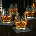 thumbnail image 2 of Oakmont Engraved Wescott Double Whiskey Taster Glasses, Set of 4, 2 of 4