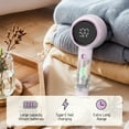 thumbnail image 4 of Rechargeable Fabric Shaver Lint Remover With LED Display 3 Speeds For Clothes Sweater Defuzzing Measuring 7.79x3.22x3.62in (Purple), 4 of 8