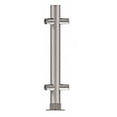 thumbnail image 3 of CRL PP56ABS Brushed Stainless 18" High 1" Round PP56 Slimline Series Straight Front Counter/Partition 135 Degree Post, 3 of 5