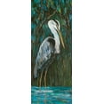 thumbnail image 2 of DeRice, Julie 15x32 White Modern Wood Framed Museum Art Print Titled - Majestic Heron, 2 of 4