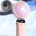 thumbnail image 7 of HUICH USB handheld mini fan portable desktop folding electric fan gift fan 5th gear，White, 7 of 7