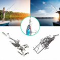 thumbnail image 2 of Fluorocarbon leader, fluorocarbon fishing leader with swivel and snap, fluorocarbon leader suitable for saltwater and freshwater, 2 of 5