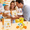 thumbnail image 4 of Flynow Baby Essentials Musical Light up Duck Toy, Easter Basket Teething Toys 0-12 Months Dancing Crawling Tummy Time,Newborn Infant Learning Montessori Gifts for 0 3 4 5 6 7 8 Month Baby Boys Girls, 4 of 8