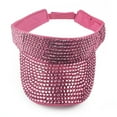 thumbnail image 3 of Natalie Mills Victoria Visor in Bright Pink with Dark Pink Crystals, 3 of 4