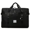 thumbnail image 2 of Bolsa de viaje grande para mujer, bolsa de gimnasio 65L con bolsillo húmedo y bolsa de aseo - equipaje de mano ligero, tela impermeable - rosa, azul, gris, negro, morado, 2 of 9