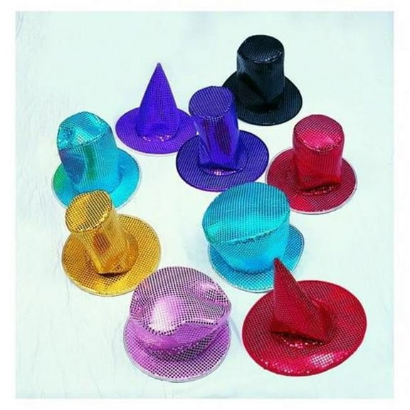 Sequin Disco Hat-Black