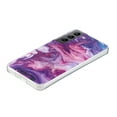 thumbnail image 3 of Allytech Marble Series Case for Samsung Galaxy S22, Galaxy S22 5G 6.1" Cover 2022, Shock Absorption Bumper Soft TPU Women Girl Cover for Samsung S22, Purple Marble, 3 of 5