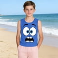 thumbnail image 4 of Niño Pequeño Niños Niños Camisola sin Mangas Suave Gradiente Impresión Moda Lindo para el Pageant Casa Boda Fiesta Casual, 4 of 7