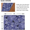 thumbnail image 5 of GZHJMY Placemats Set of 4,Daisy Dot Paisley Heat-Resistant Non-Slip Double Sided Washable Kitchen Dining Table Mats for Kitchen Table Decoration, 12"x18", 5 of 6