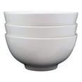 thumbnail image 3 of Contemporary White Porcelain Large Ramen Pho Udon Soup Bowls 48oz 8.25"D (Set 3), 3 of 4