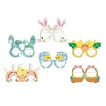 thumbnail image 3 of Gafas de conejito de Pascua con forma de huevo y zanahoria, accesorios para fotos, gafas de conejito de Pascua para bebé 6 uds estilo B, 3 of 9