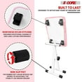 thumbnail image 4 of 5 Core Keyboard Bench 2 Inch Padded Cushioned Piano Stool Height Adjustable 19" Guitar Seat Portable, 4 of 5
