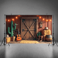 thumbnail image 5 of Wooden Design Western Banner Rustic Cowboy Boot Decor for Country Wedding Party Barn Party Western Theme, 5 of 9