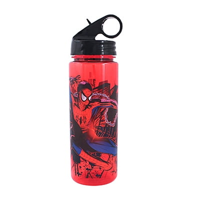 Spider Man Water Bottle - Spiderman Water Bottle, Silver Buffalo, ML1564