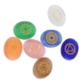 thumbnail image 4 of Engraved Chakra Stone Chakra Stone Set 7Pcs/Set Engraved Spiritual Healing Meditation Palm Stones Reiki Chakra Crystal ANGGREK Otros, 4 of 7